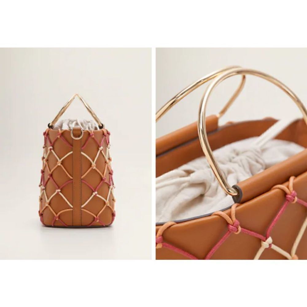 Bucket Net Bag Mango Drawstring Medium NWT - Picture 2 of 8
